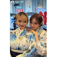 「今日好き」雨宮由乙花＆未苺姉妹、水着姿の密着プールショットに反響「可愛い2人」