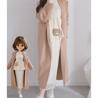 レーススカートが上品できれい！柔らかくてふんわりとした大人の冬の装い見本【40代の毎日コーデ】