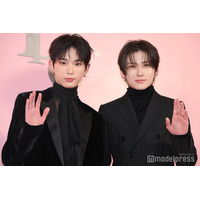 &TEAM・HARUA「夜な夜な」行っている場所明かす YUMAと美麗黒スーツで登場【ディオール アディクト キャンディ ショップ】