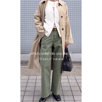 脚長効果も抜群。シルエットで魅せる大人のためのペインターパンツ。【40代の毎日コーデ】