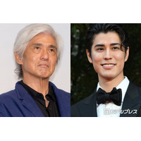 寛一郎、父・佐藤浩市とのモノクロ親子ショット公開「最強の遺伝子」「映画のワンシーンみたい」