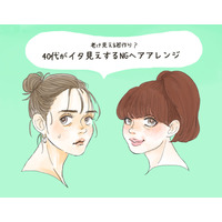 「ザ・若作りオバさん」40代が真似るとヒサン！ イタ見えヘアアレンジ