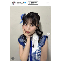 AKB48メンバー「入る前の憧れた衣装ランキング1位くらい」白×水色ミニ丈衣装で美脚スラリ「透明感が爆発してる」「スタイル抜群」の声