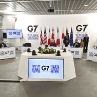 12日、ASEAN各国の外相を招き開かれたG7外相会合＝英リバプール（AP＝共同）