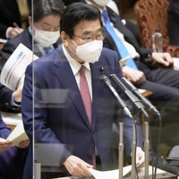 参院予算委で答弁する後藤厚労相＝20日午前