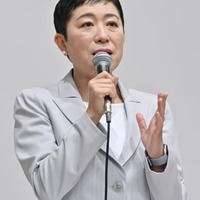 今年夏の参院選への立候補を表明する、立憲民主党の辻元清美前副代表＝31日午前、大阪府高槻市