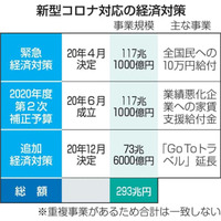 新型コロナ対応の経済対策