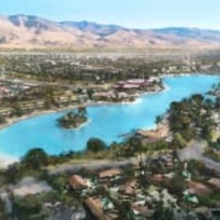米ウォルト・ディズニーが開発計画を発表した、カリフォルニア州の住宅地のイメージ（同社提供・共同）