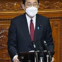 参院本会議でG7首脳会合の結果を報告する岸田首相＝1日午前
