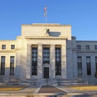 米首都ワシントンのFRB本部＝2月（共同）