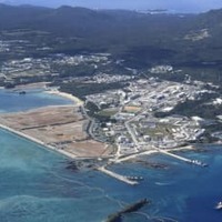 米軍普天間飛行場の移設先、沖縄県名護市辺野古沿岸部＝2月