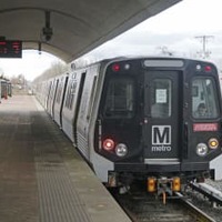 3月、試運転中の米ワシントン首都圏地下鉄「7000系」の電車＝米メリーランド州（共同）
