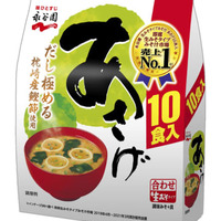 永谷園が値上げする「生みそタイプみそ汁　あさげ　徳用10食入り」