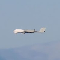 中国の軍事演習エリアを通過した偵察型無人機＝4日（防衛省統合幕僚監部提供）