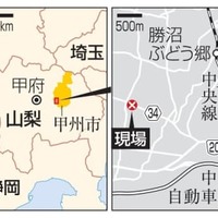 山梨県甲州市勝沼の現場