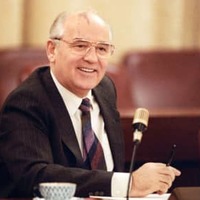 会合に参加するゴルバチョフ・ソ連大統領＝1990年12月、モスクワ（タス＝共同）