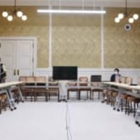 西村経産相「対応マニュアル」について立憲民主党などが国会内で開いたヒアリング＝9日午後