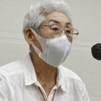 体験を語る中国帰国者の川添瑞江さん＝11日午後、広島市