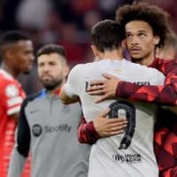 バイエルンFWサネ、CLバルサ戦でゴールも交代…「怒ってない」と説明