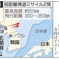 北朝鮮・順安、平壌と日本の排他的経済水域（EEZ）