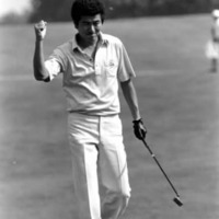 1986年「太平洋クラブマスターズ」を制した80年代の船渡川育宏（撮影：ALBA)