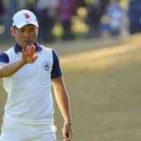 プロ初優勝を見据える蝉川泰果（撮影：上山敬太)