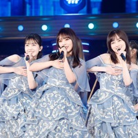 久保史緒里、与田祐希、山下美月「11th YEAR BIRTHDAY LIVE」3期生公演の様子（C）乃木坂46LLC