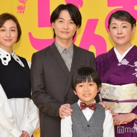 「らんまん」会見に出席した（左から時計回りに）広末涼子、神木隆之介、松坂慶子、森優理斗 （C）モデルプレス