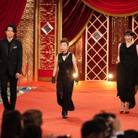 （左から）松村北斗、田中真弓、名塚佳織（写真提供：東京写真記者協会）