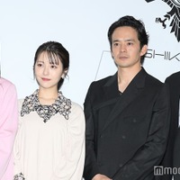 映画『シン・仮面ライダー』全国最速公開記念 舞台挨拶に出席した西野七瀬、浜辺美波、池松壮亮、柄本佑 （C）モデルプレス