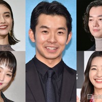 （左上から時計回りに）滝沢カレン、仲野太賀、染谷将太、足立梨花、剛力彩芽（C）モデルプレス