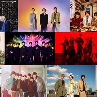 （上段左から）浜崎あゆみ、A.B.C-Z、KAT-TUN、関ジャニ∞、Kis-My-Ft2（中段左から）KinKi Kids、King ＆ Prince、ジャニーズWEST、SixTONES、Snow Man（下段左から）Sexy Zone、なにわ男子、NEWS、Hey! Say! JUMP（提供写真）