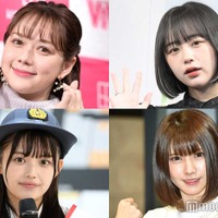 (上段左から)村重杏奈、なえなの(下段左から)森日菜美 、えなこ