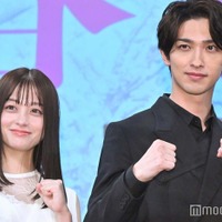 映画「春に散る」完成披露試写会に登壇した橋本環奈、横浜流星（C）モデルプレス