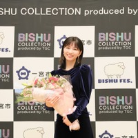岡崎紗絵(C)BISHU COLLECTION produced by TGC 記者発表会