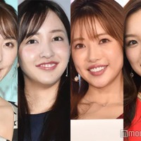 (左から)おのののか、板野友美、舟山久美子、石田安奈(C)モデルプレス