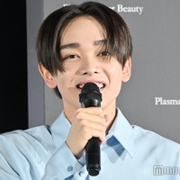 新製品発表会に出席した宮世琉弥(C)モデルプレス