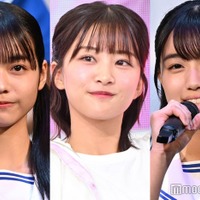 (左から)秋田莉杏、原田葵、岩本理瑚(C)モデルプレス