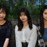 「VAZ新オフィス内覧会」に出席した(左から)サラ、星乃夢奈、さくら(C)モデルプレス