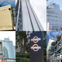 (左上から時計回りに各局外観)NHK、日本テレビ、テレビ朝日、フジテレビ、テレビ東京、TBS(C)モデルプレス