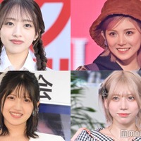 (上段左から)向井地美音、岡田奈々(下段左から)村山彩希、茂木忍(C)モデルプレス