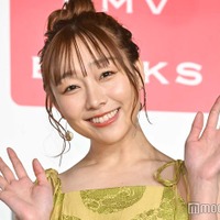 『須田亜香里フォトエッセイ「がんこ」』(扶桑社)の発売記念イベント囲み取材に応じた須田亜香里(C)モデルプレス