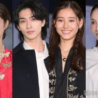 「ディオールホリデーポップアップ」のフォトコールに登場した広瀬アリス、横浜流星、新木優子、土屋太鳳(C)モデルプレス