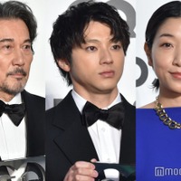 「GQ MEN OF THE YEAR 2023」フォトコールに登壇した役所広司、山田裕貴、安藤サクラ(C)モデルプレス