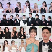 （上段）NiziU、SEVENTEEN（下段左）(G)I-DLE、LE SSERAFIM（下段右）チェ・スヨン、パク・ボゴム、パク・ウンビン（C）モデルプレス