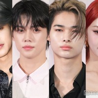 (左から)JIMIN、YEONJUN、NI-KI、HUH YUNJIN(C)モデルプレス
