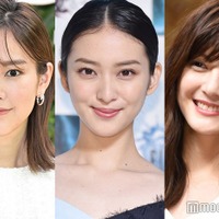 武井咲バースデー、桐谷美玲＆佐藤ありさ“猫目三姉妹”集結「小顔すぎる