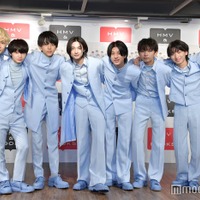 ICEx/(左から)中村旺太郎、山本龍人、八神遼介、志賀李玖、阿久根温世、竹野世梛、筒井俊旭、千田波空斗(C)モデルプレス