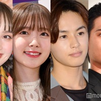 百田夏菜子、鈴木愛理、草川拓弥、小笠原海(C)モデルプレス