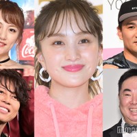 （上段左から時計回りに）高橋みなみ、百田夏菜子、田中将大、塚地武雅、西川貴教（C）モデルプレス